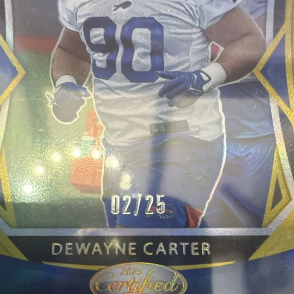 2024 Panini Certified Football Dewayne Carter Bills RC #170 02/25 Serial #d